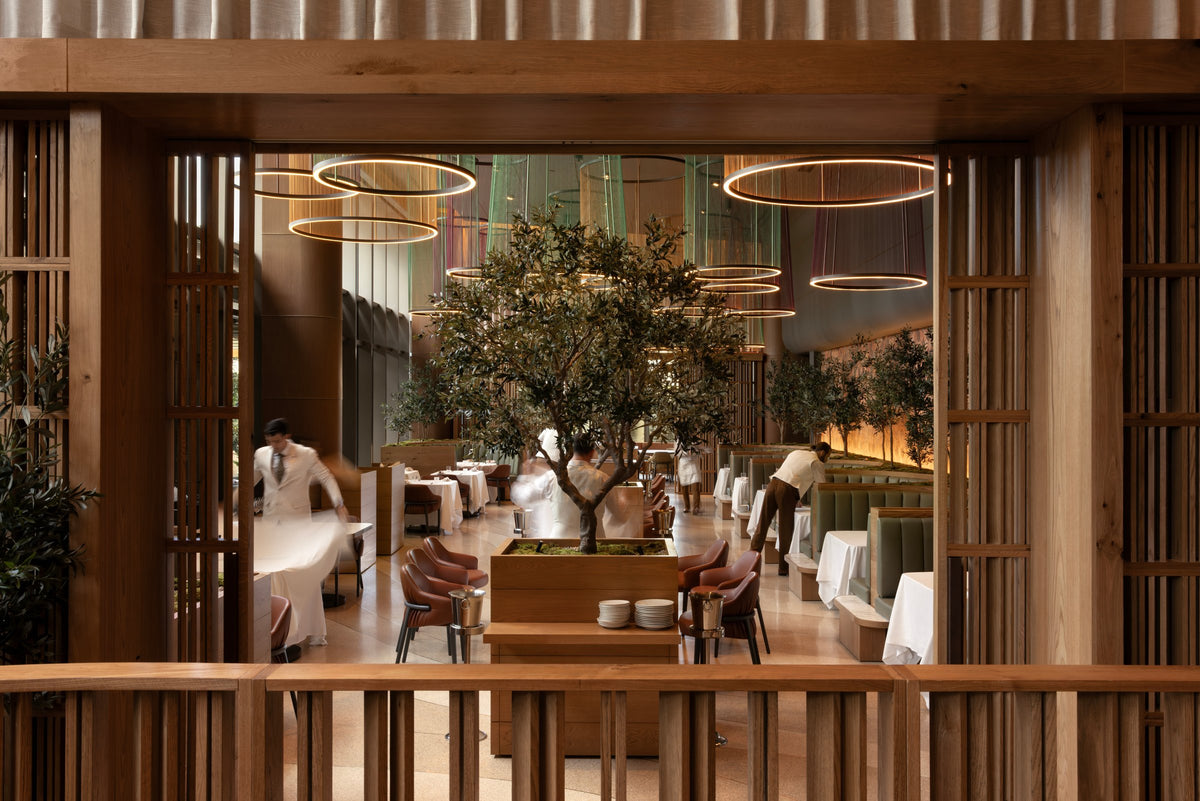 View into the dining room