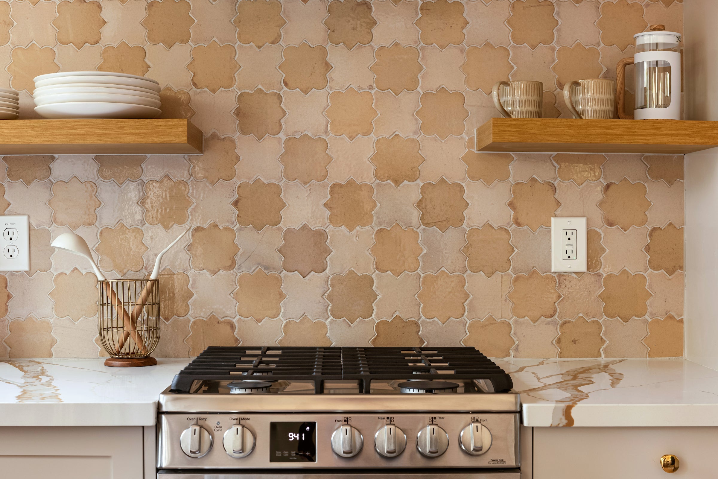 An interior floor of ARTO clay tile