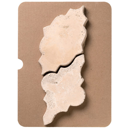 Artillo Arabesque 12 Hacienda Limestone Cardboard Sample