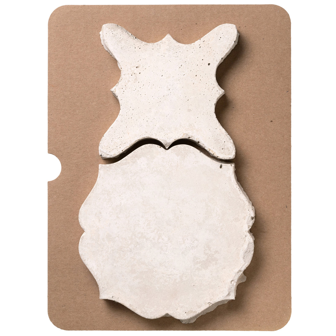 Artillo Arabesque 13 Early Gray Limestone Cardboard Sample