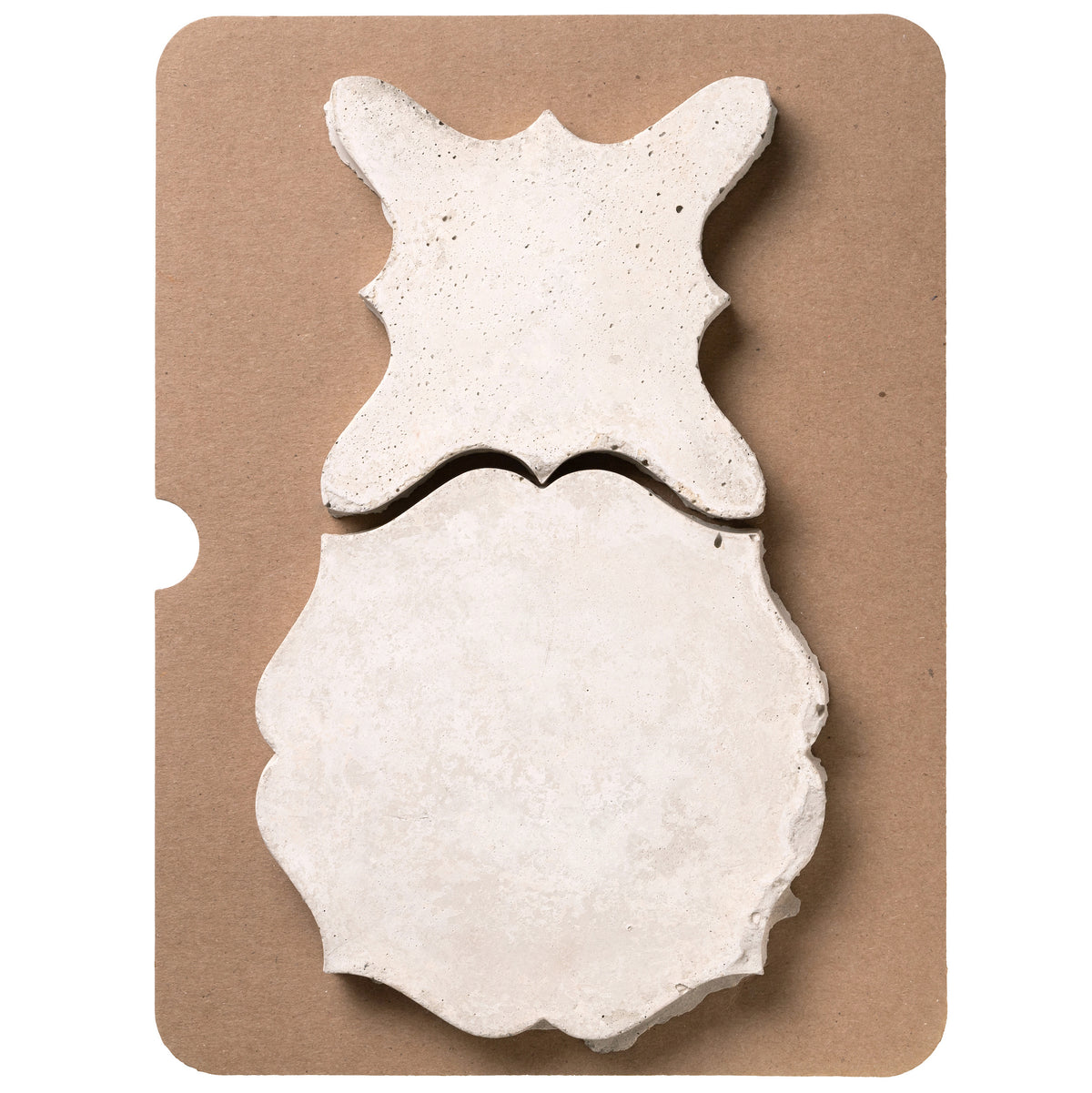 Artillo Arabesque 13 Early Gray Limestone Cardboard Sample
