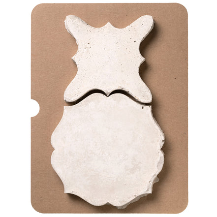 Artillo Arabesque 13 Early Gray Limestone Cardboard Sample