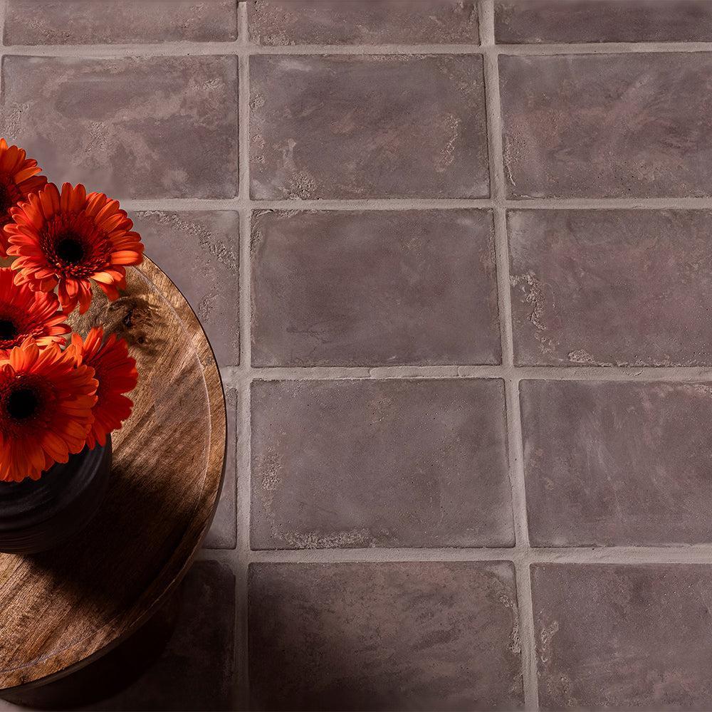 In Stock Artillo 8x12 Cotto Chocolate Limestone