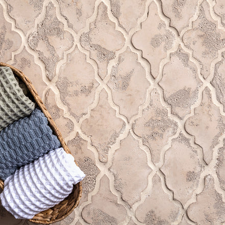 In Stock Artillo Arabesque Pattern 12 Hacienda Limestone