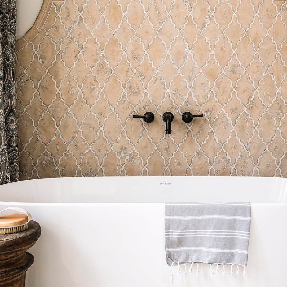 In Stock Artillo Arabesque Pattern 12 Hacienda Limestone