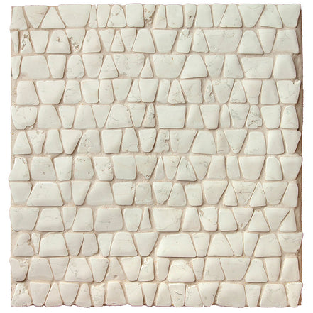 Irregular Hand Cut Timeworn Mesh Bianco Antico