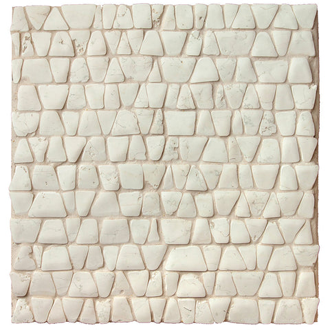 Irregular Hand Cut Timeworn Mesh Bianco Antico