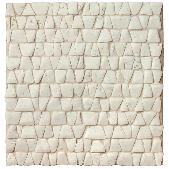Irregular Hand Cut Timeworn Mesh Bianco Antico