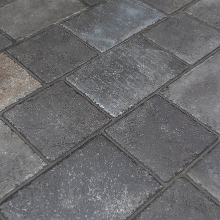 Italian Porcelain 18mm Thick 8x8 Nero KONFORT