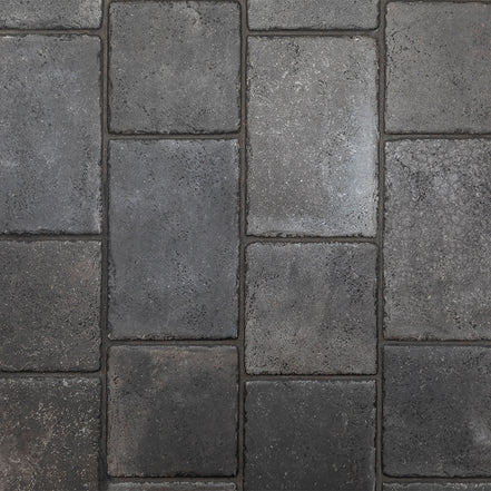Italian Porcelain 18mm Thick 8x8 Nero KONFORT