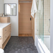 Italian Porcelain 10 Exa Mosaic 10x10 Nero Mix