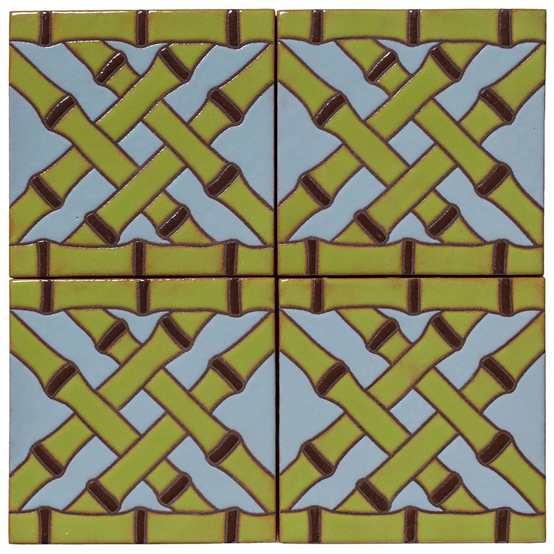 Palm Royale Cocoanut Row 1 - 6x6 ceramic tile design