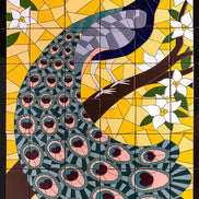 Palm Royale Peacock Mural