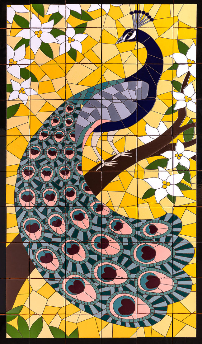 Palm Royale Peacock Mural
