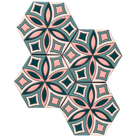Palm Royale Sea Spray 1 - 6" Hexagon