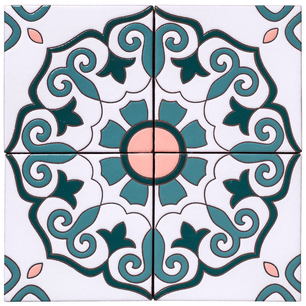 Palm Royale Seaside Scroll 2  - 6x6