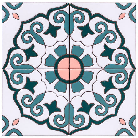 Palm Royale Seaside Scroll 2  - 6x6