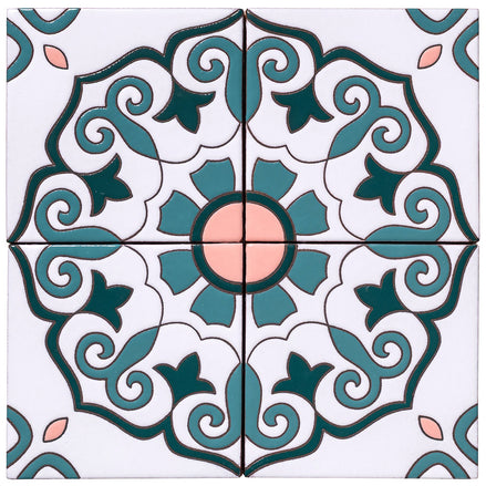 Palm Royale Seaside Scroll 2  - 6x6