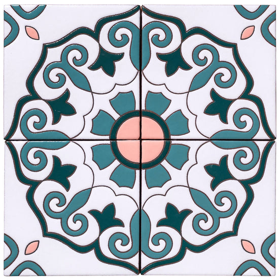Palm Royale Seaside Scroll 2  - 6x6