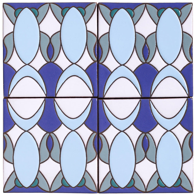 Palm Royale Seaside Serenade 1 - 6x6 ceramic tile design