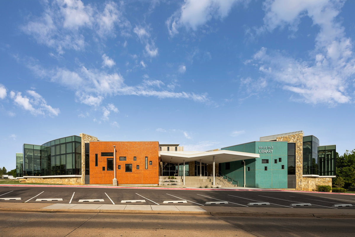Library frontage from the street