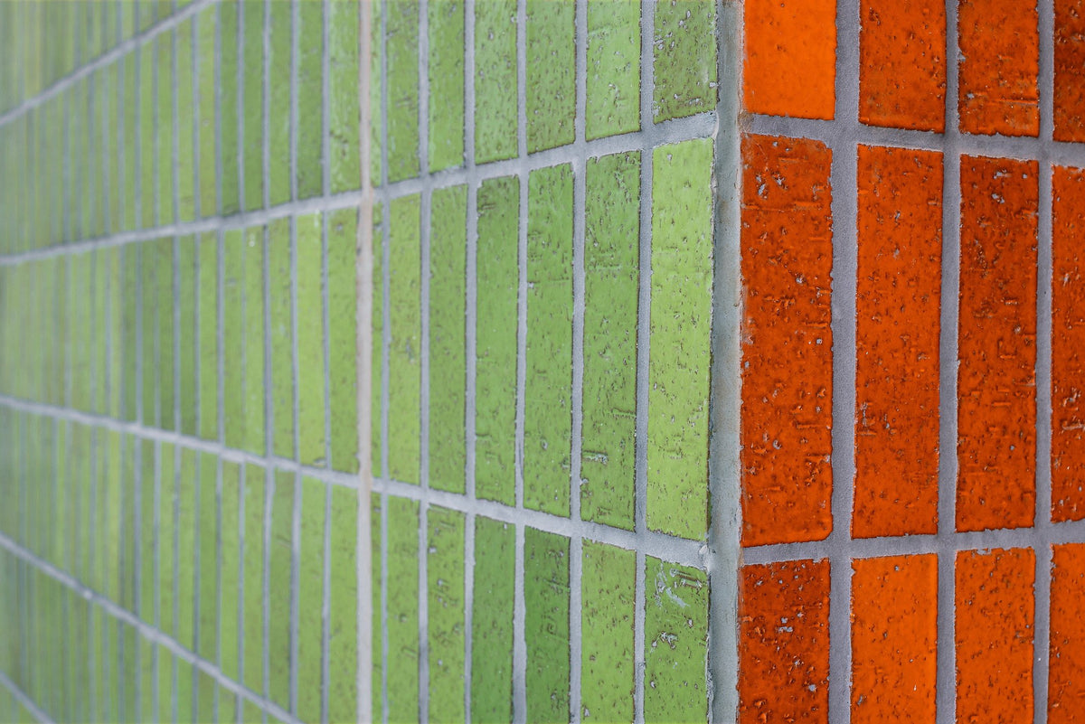 Guacamole and Sunset brick corner