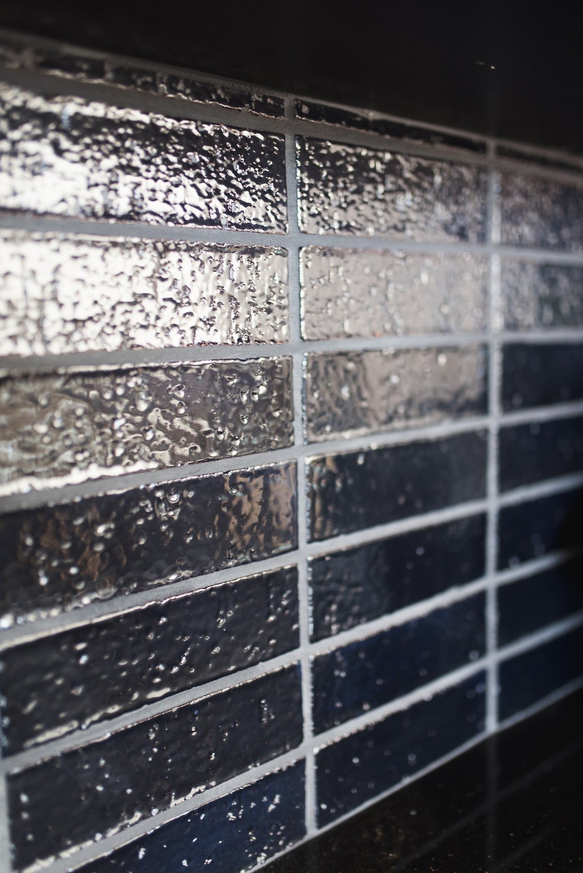 Rippled Midnight Blue glaze