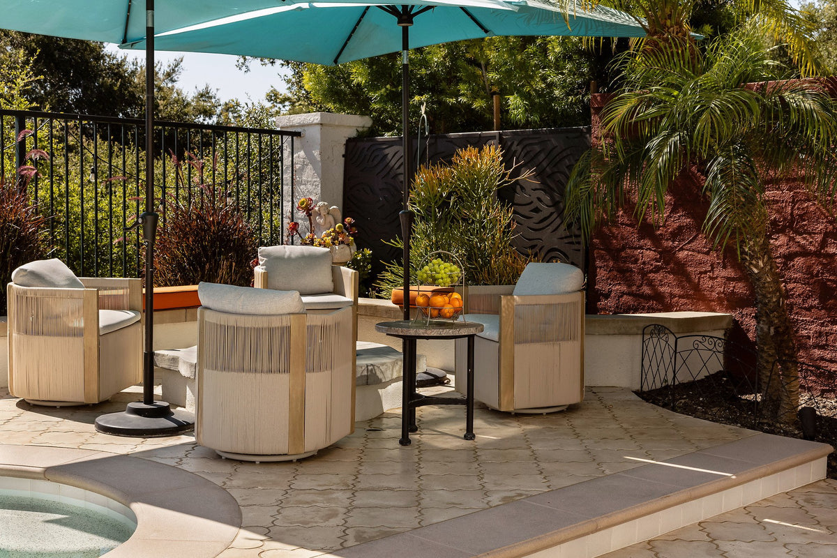 Lounge chairs on the Arabesque deck