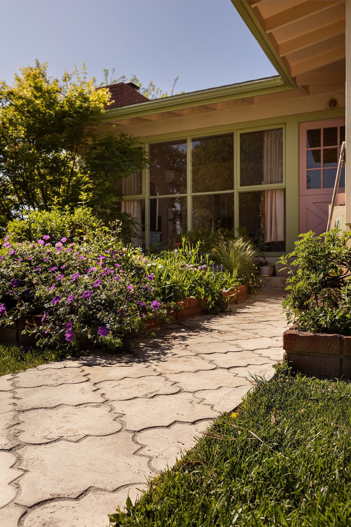 Walkway leading to the cottage