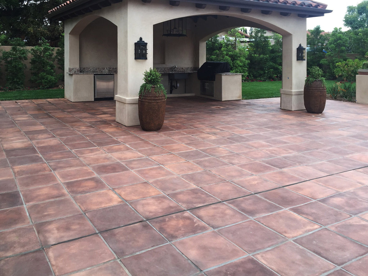 Patio leading to the outdoor kitchen