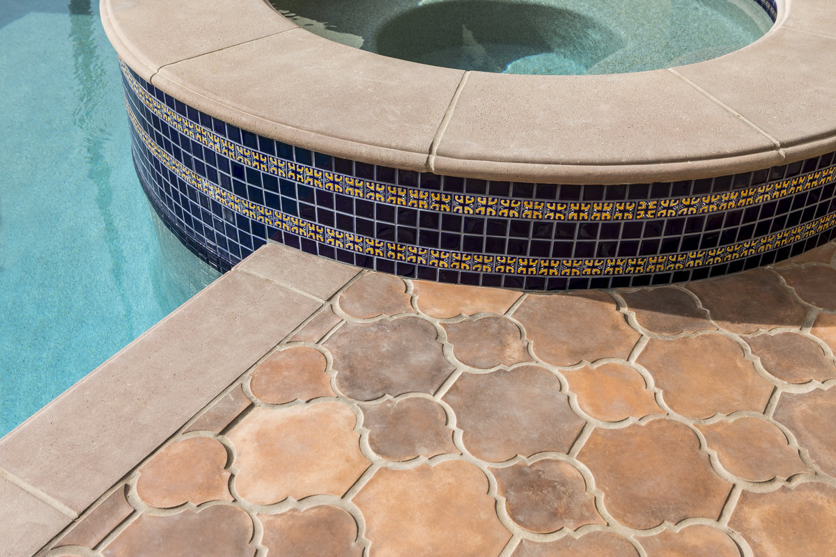 Pool edge and deck