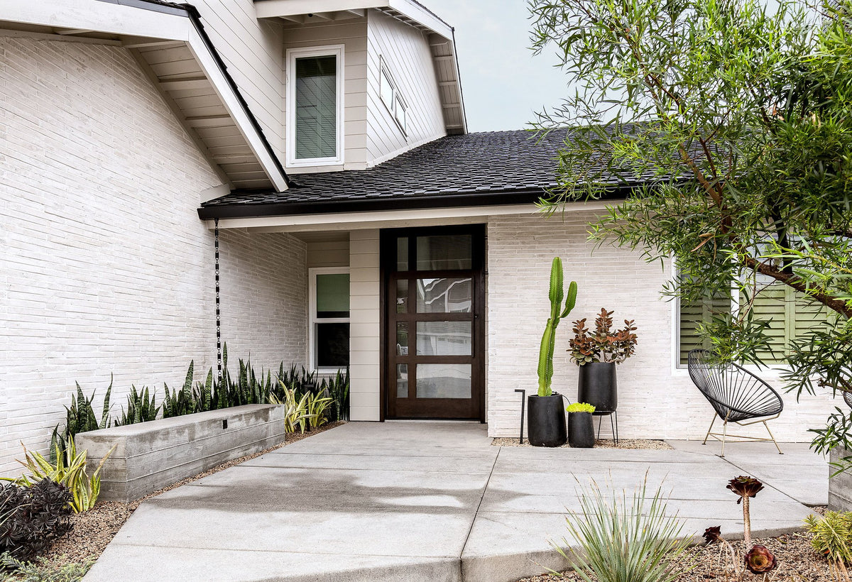 Front door set in Newport Brick