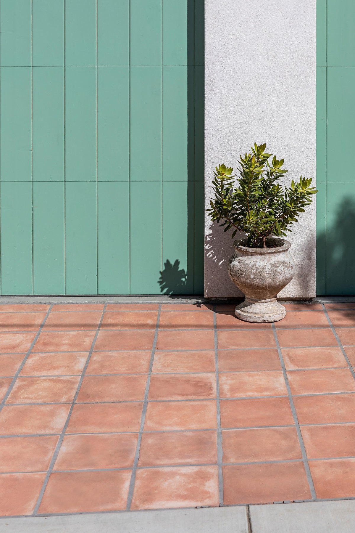 Cotto Gold tile by the garage door