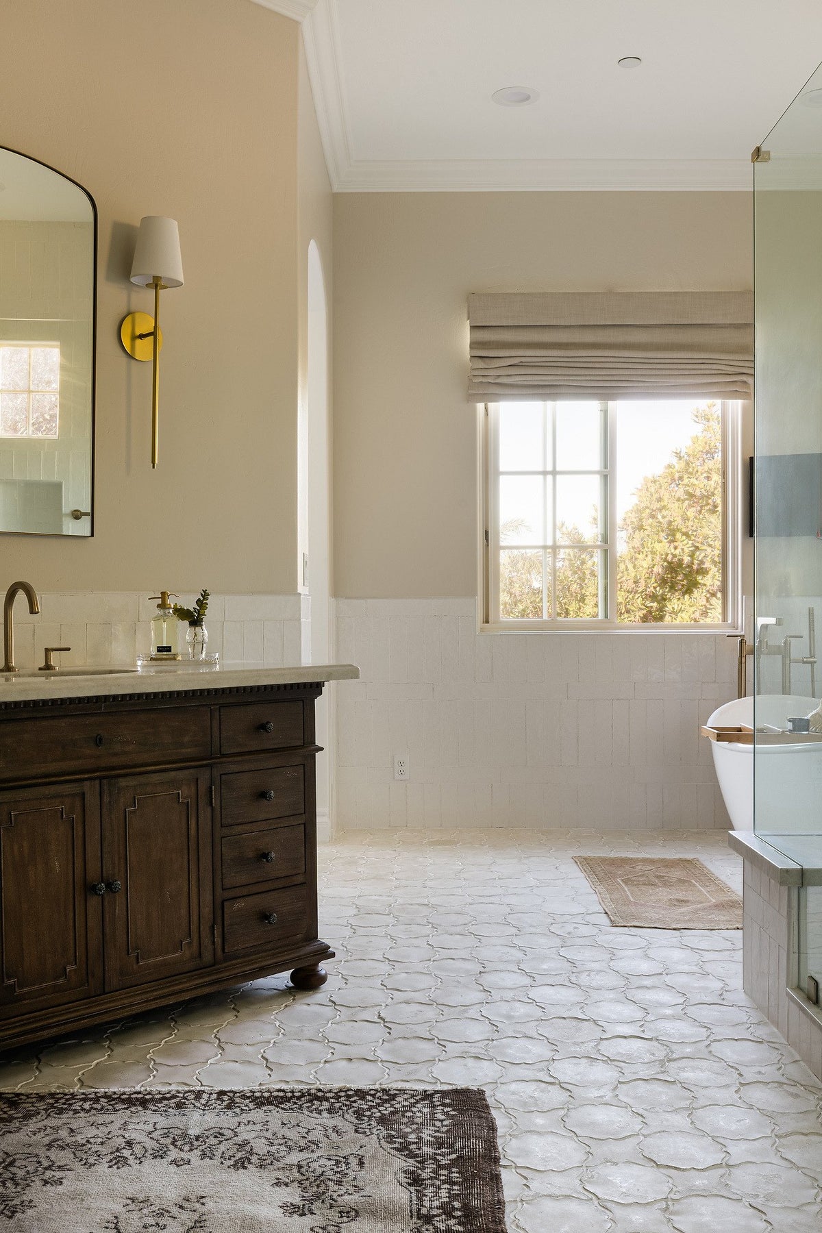 View from the vanity to the window