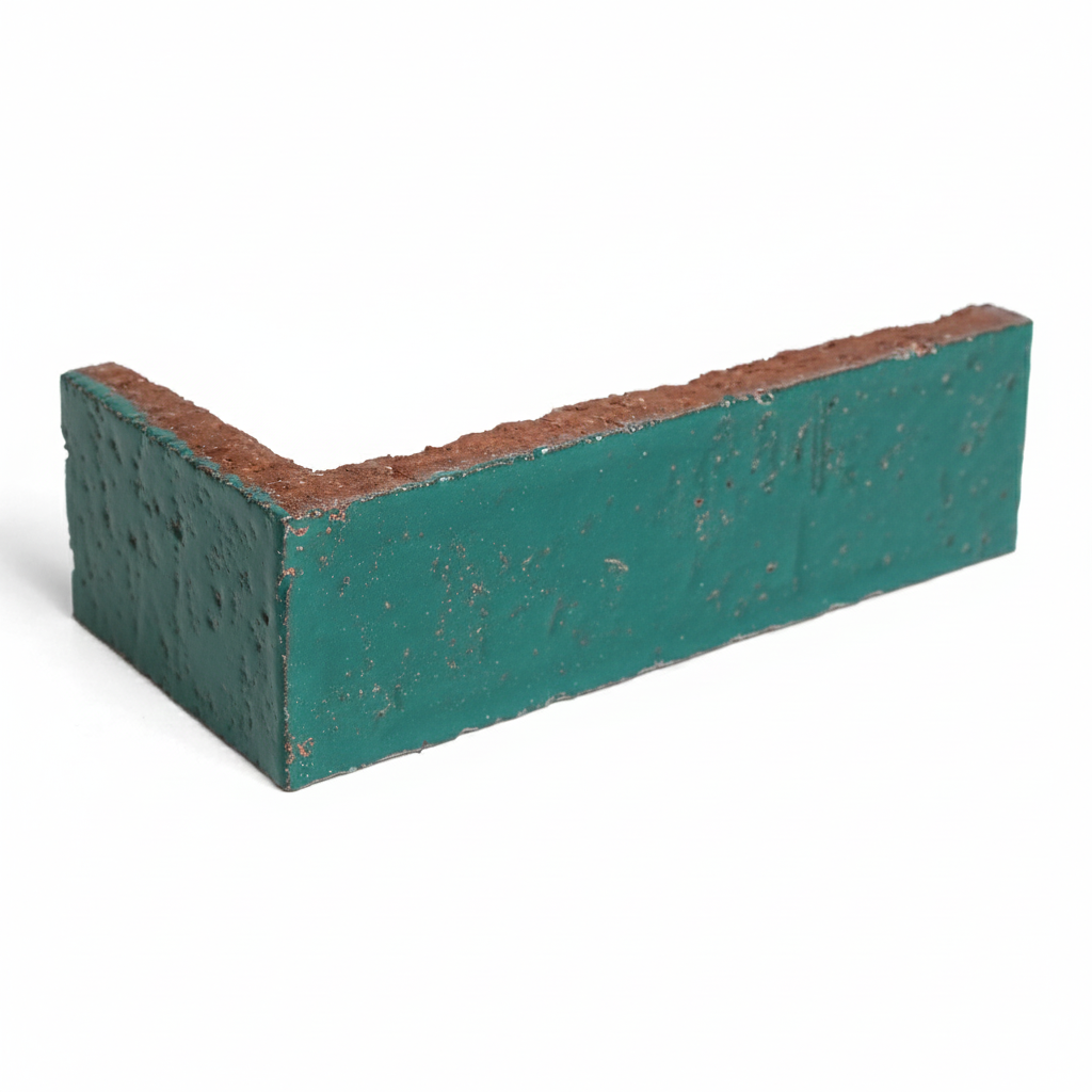 2x8 Glazed Brick Corner
