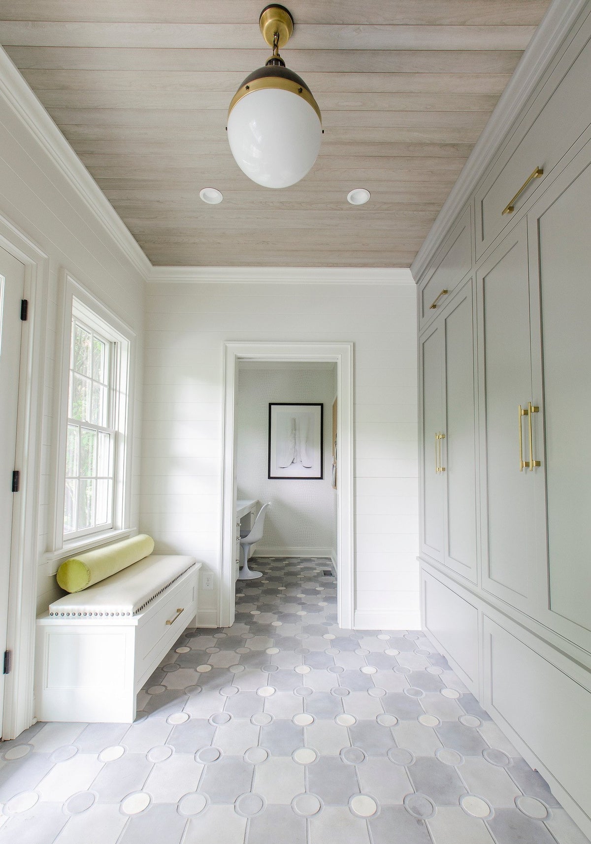 Mudroom looking toward the office