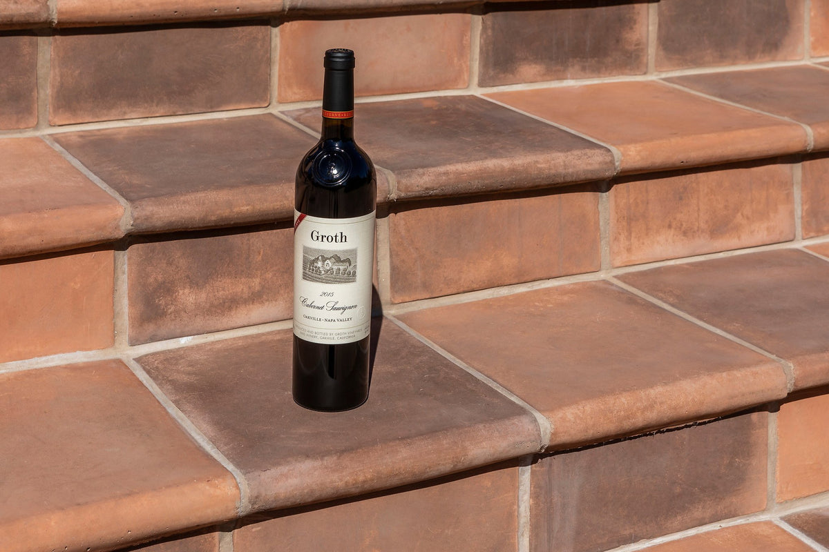 Groth wine on the Artillo steps