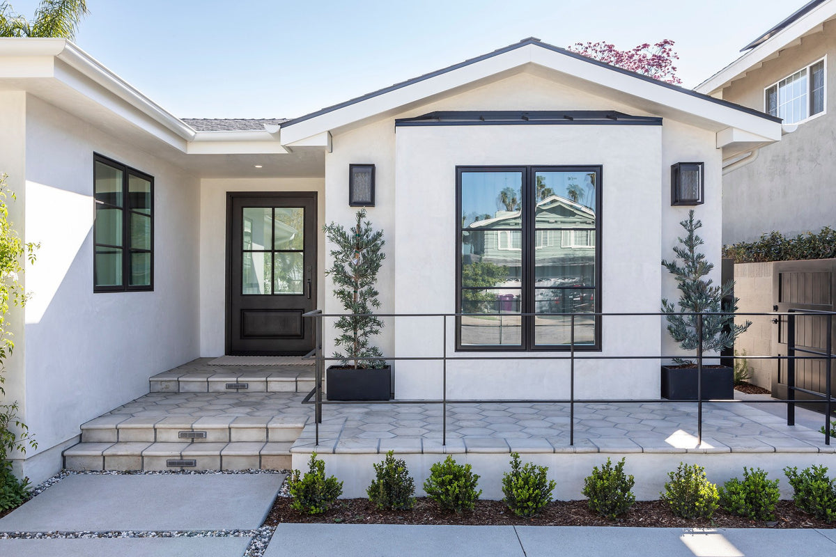 Front entry porch and steps