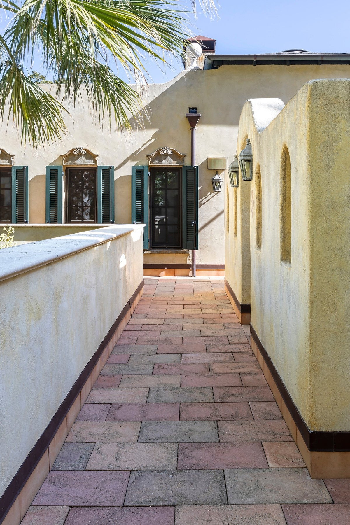 Upper walkway in Normandy Cream