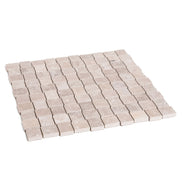 Italian Porcelain 10 Trama Mosaic 12x12 Crema