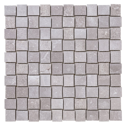 Italian Porcelain 10 Trama Mosaic 12x12 Grigio