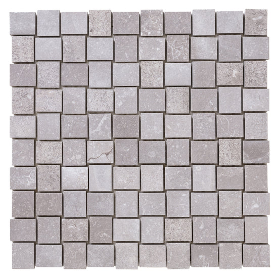 Italian Porcelain 10 Trama Mosaic 12x12 Grigio