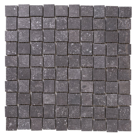 Italian Porcelain 10 Trama Mosaic 12x12 Nero