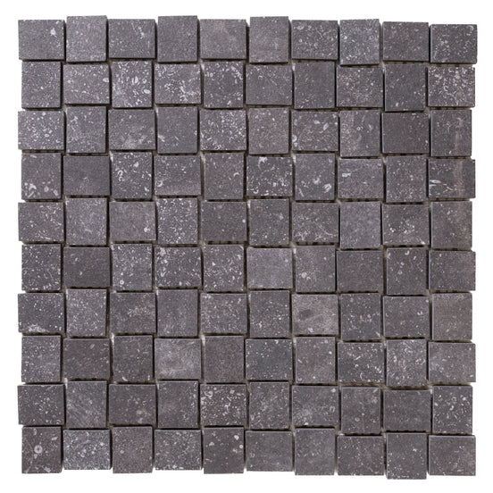 Italian Porcelain 10 Trama Mosaic 12x12 Nero
