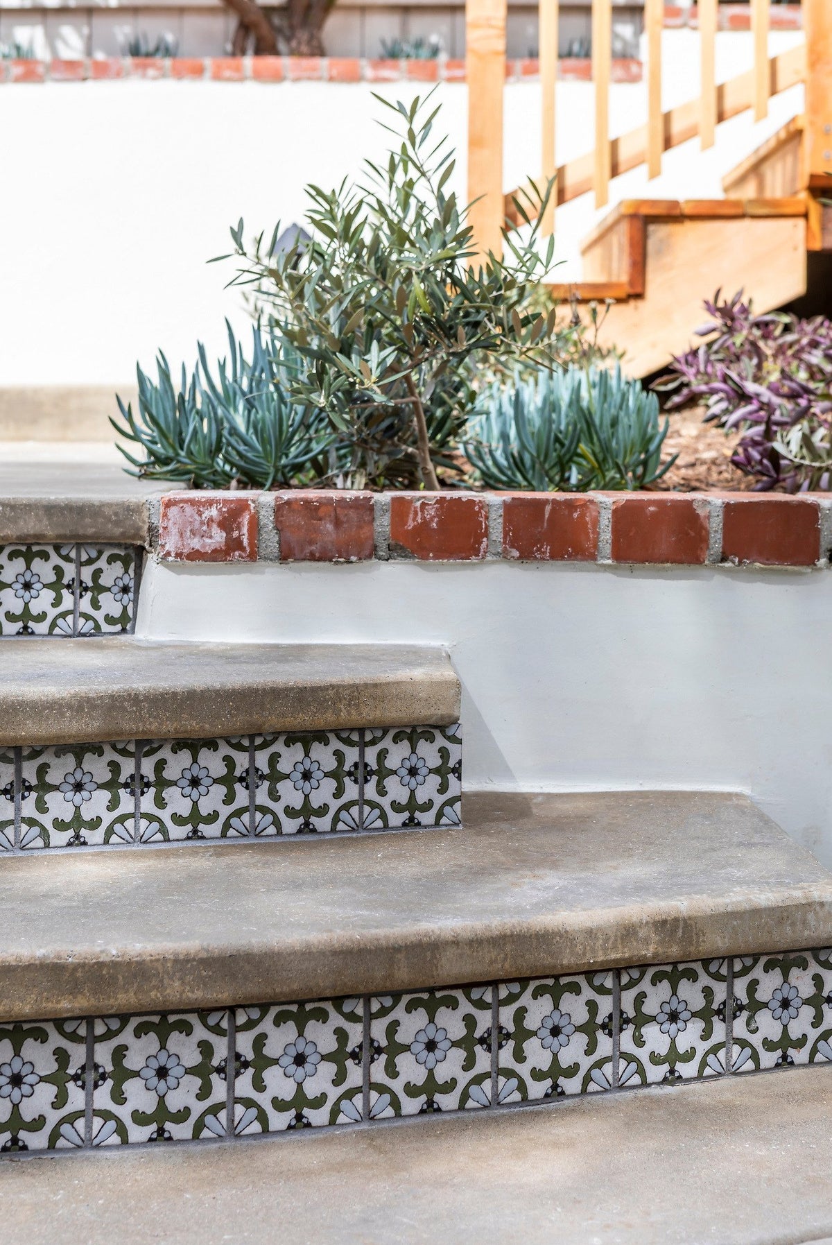 4-inch deco tile on stair risers