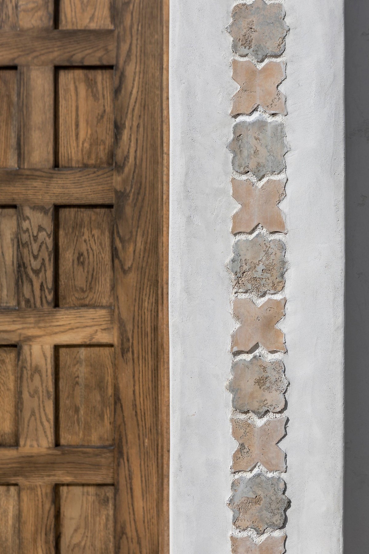 Door surround close-up