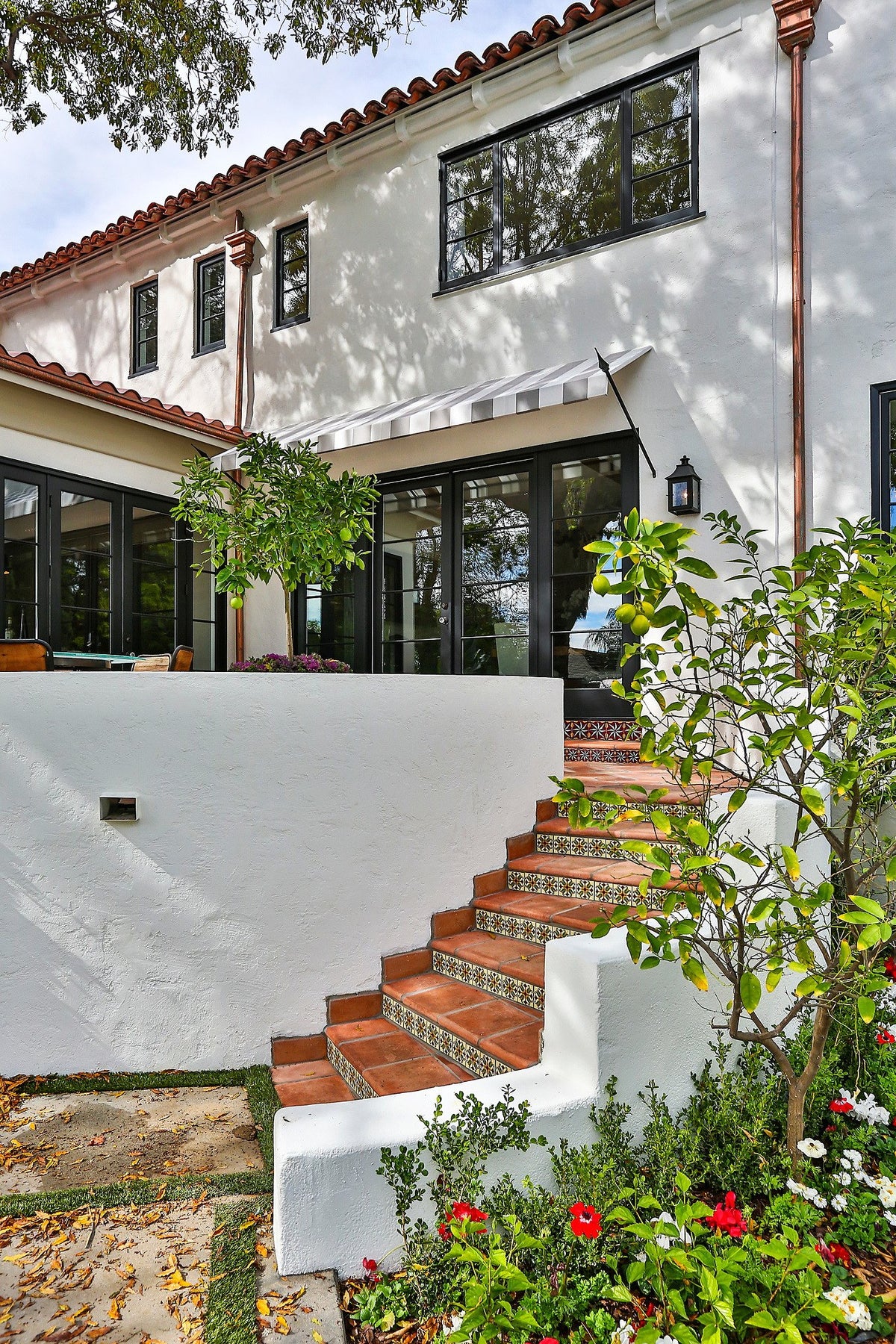 Garden steps with Cotto Gold treads