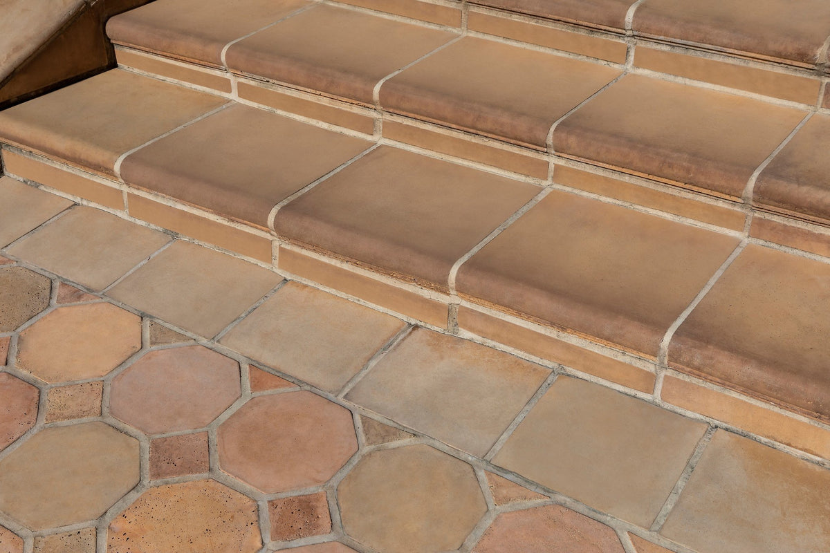 Bullnose treads meeting the Octagon floor