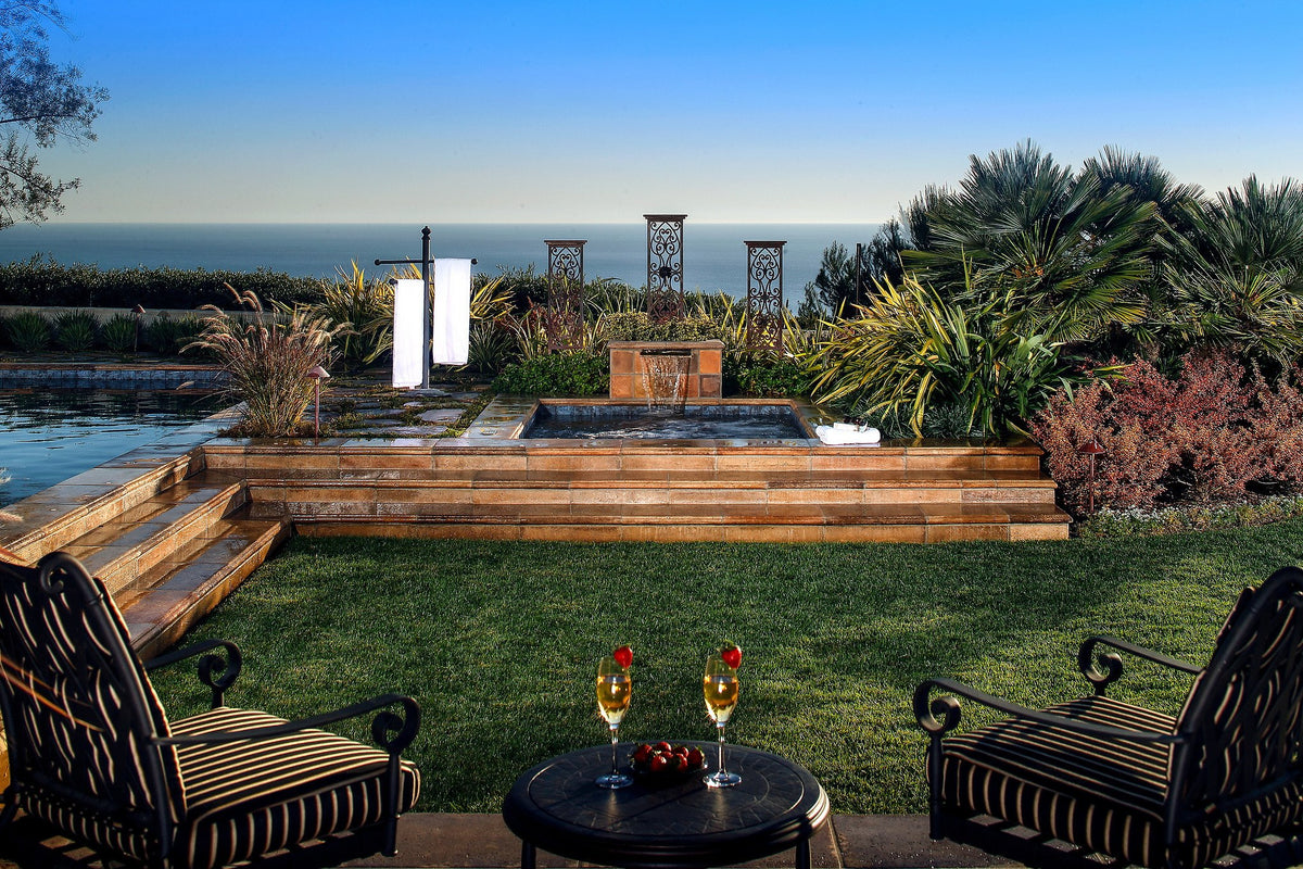 Spa deck with ocean view