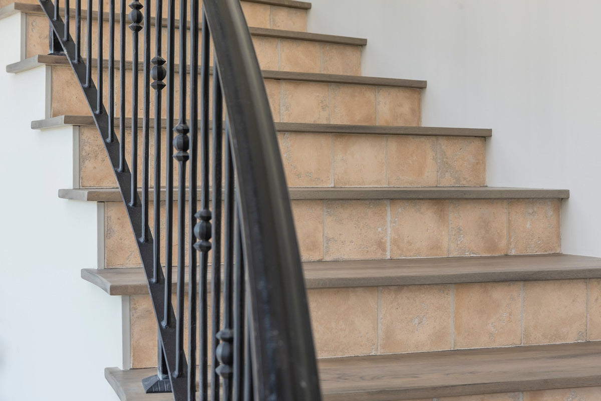 Stair treads in Hacienda Limestone